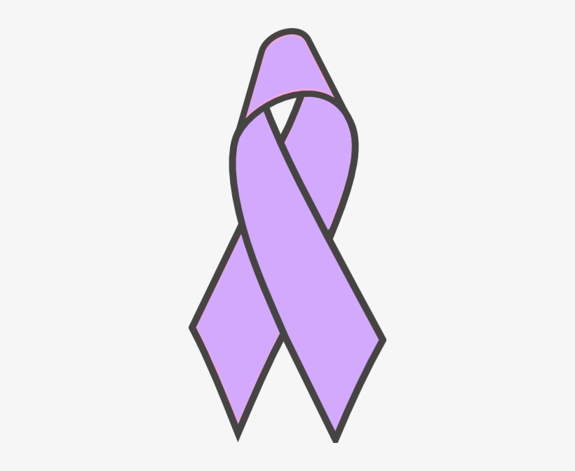 Lavender Cancer Ribbon Clipart 5 By David.
