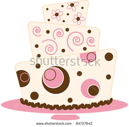 Clip Art Illustration Fancy Layer Cake Stock Illustration 98719715.