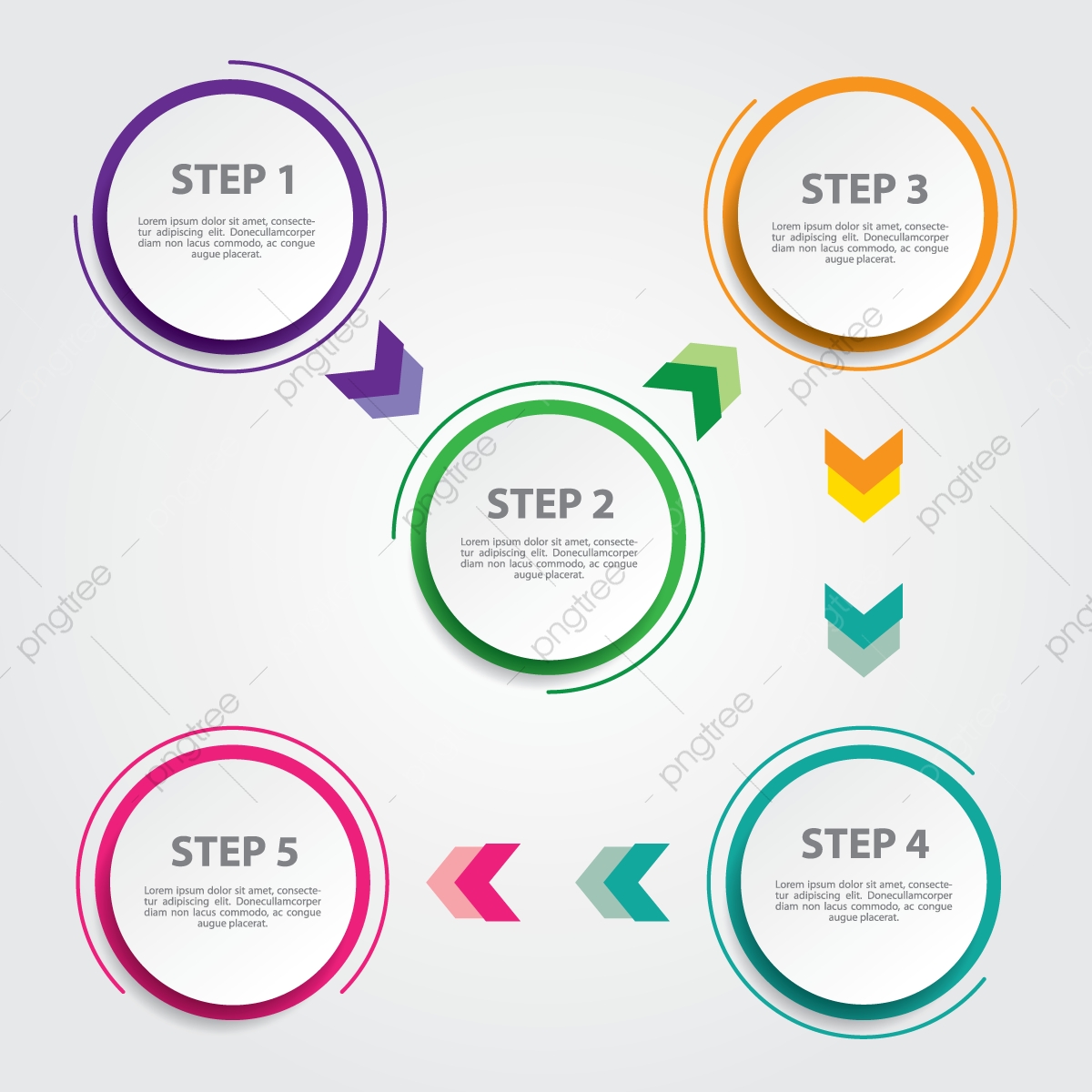 Circle Infographics Design Vector For Workflow Layout.