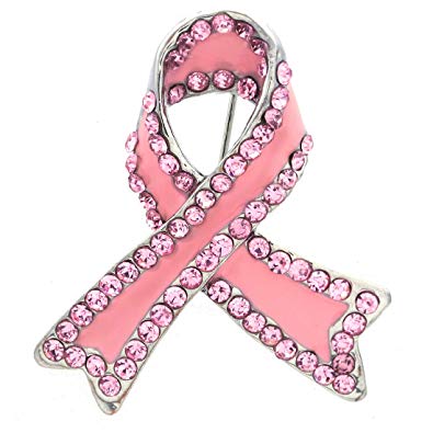 Amazon.com: Lazo rosa Campaña contra el cáncer de mama Pin.