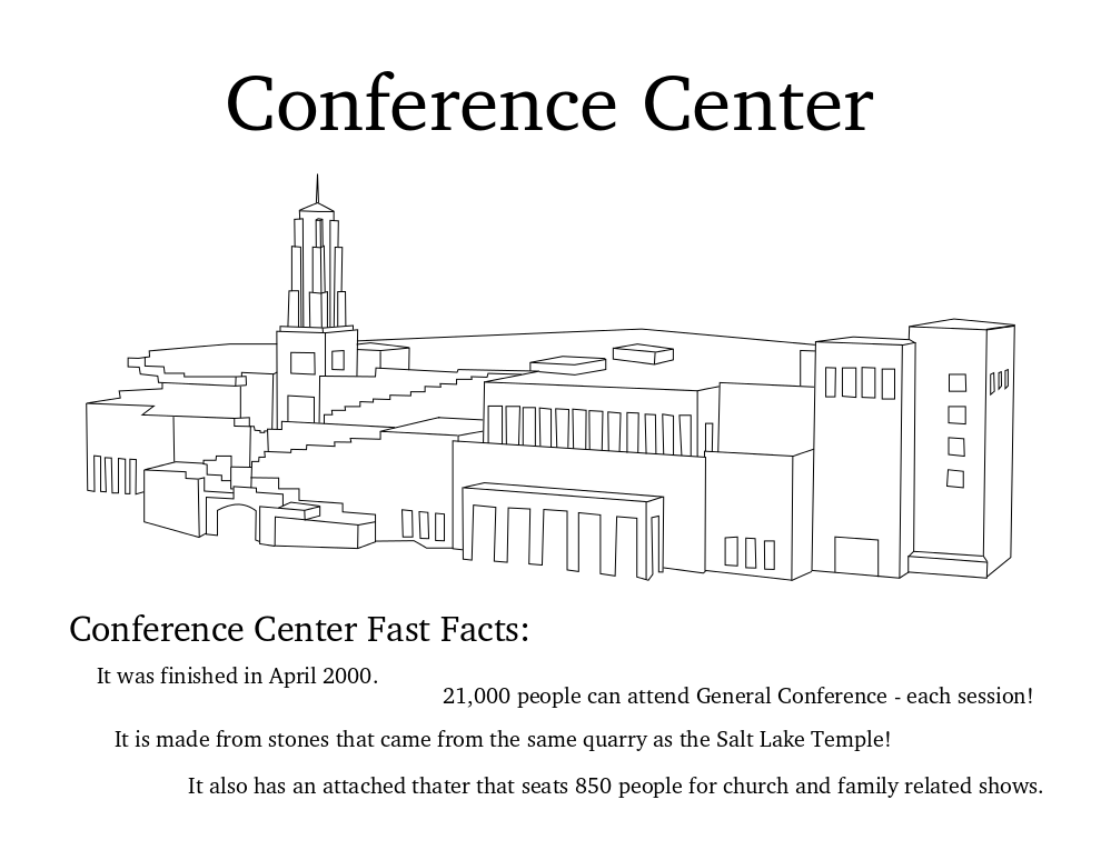 Conference Center coloring page.