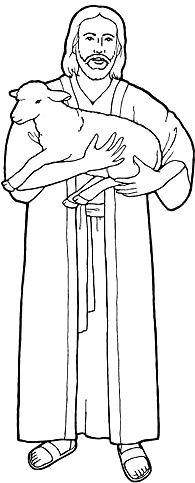 Lds Jesus Clipart Black And White.