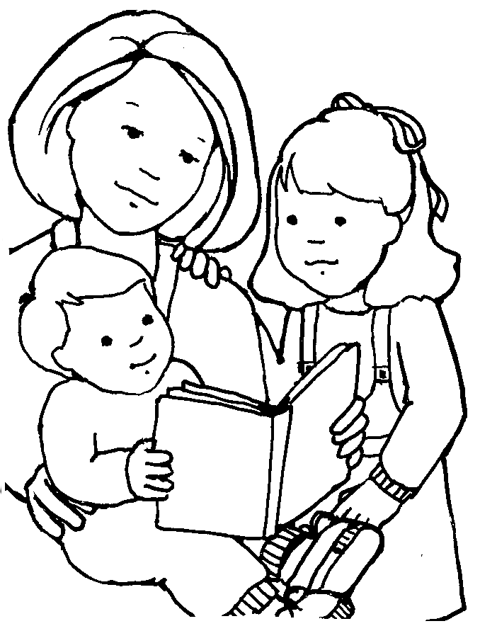 Mother And Kid Clipart.