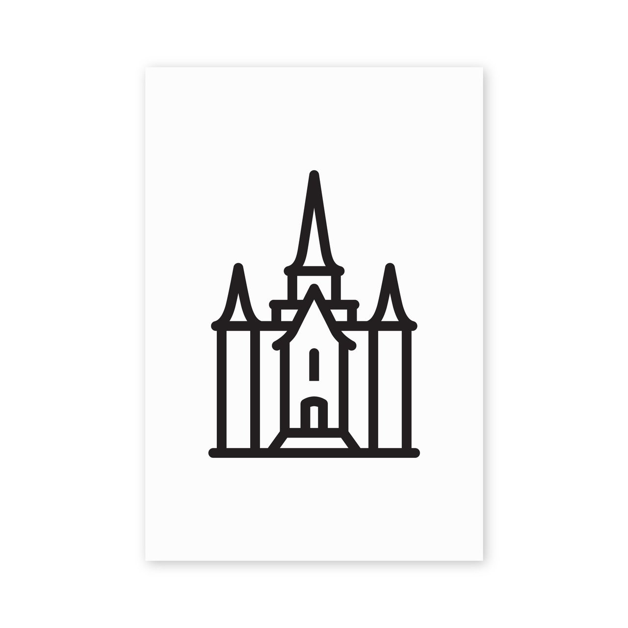 Lds Temple Drawing.