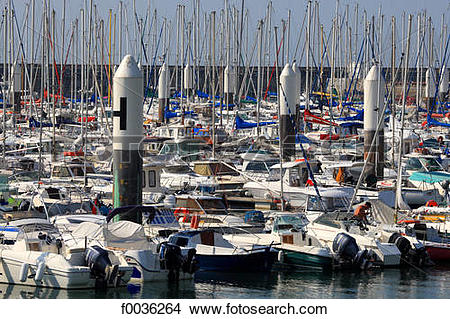 Stock Photo of France, Normandy, Le Havre, the port f0036264.