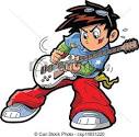 Lead guitarist clipart.