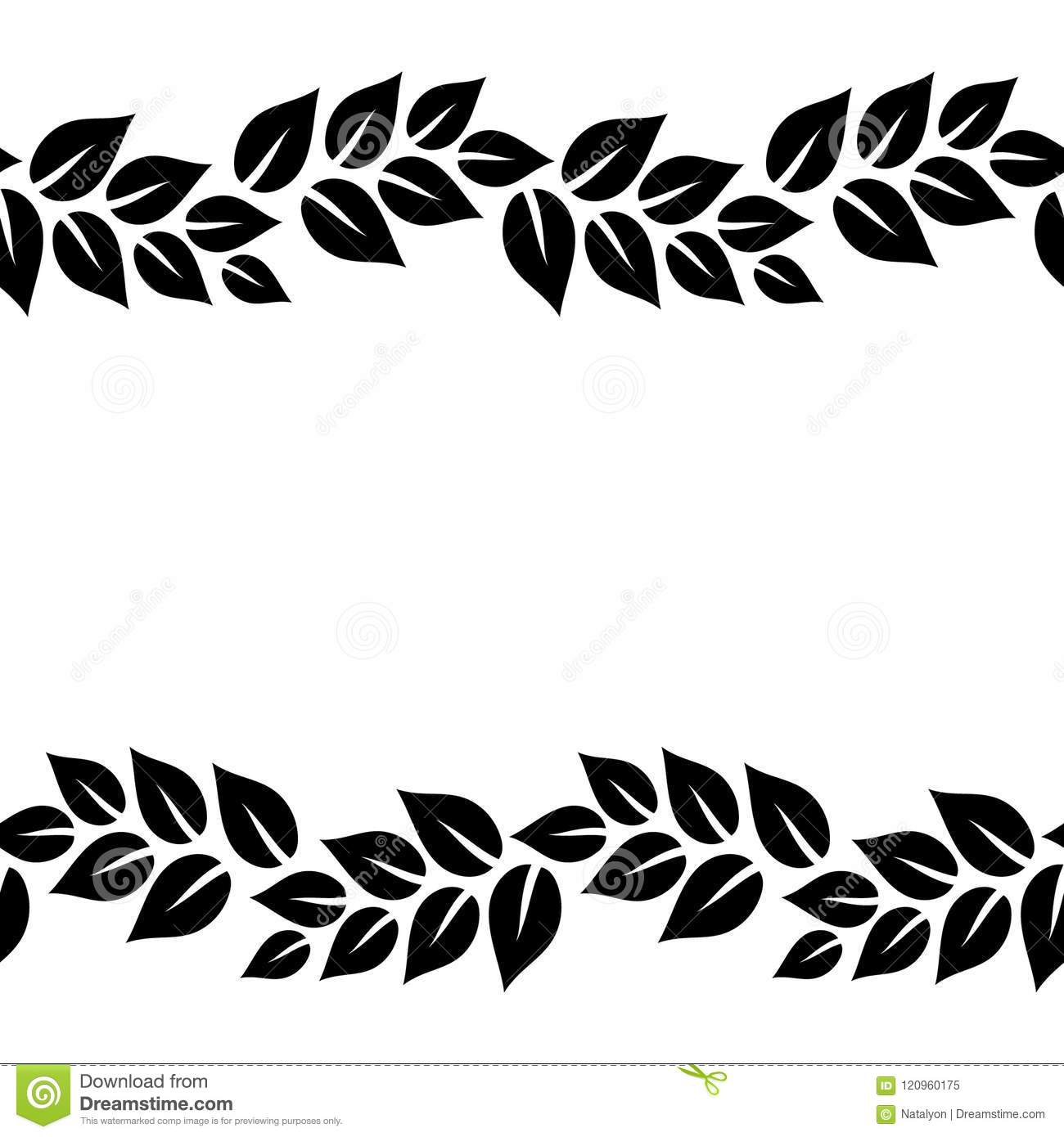 leaf border clipart black and white 10 free Cliparts | Download images ...