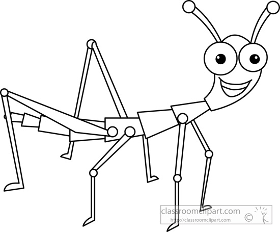 Black And White Insect Clipart.