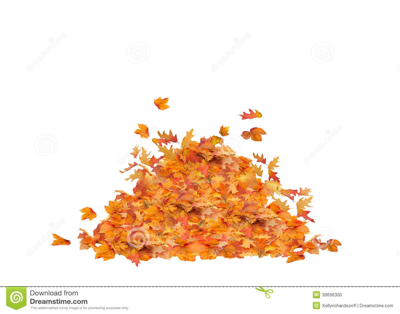Fall Leaf Pile Clipart.