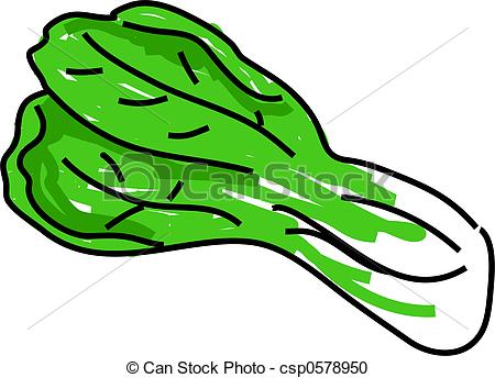 Green leafy vegetables clipart.