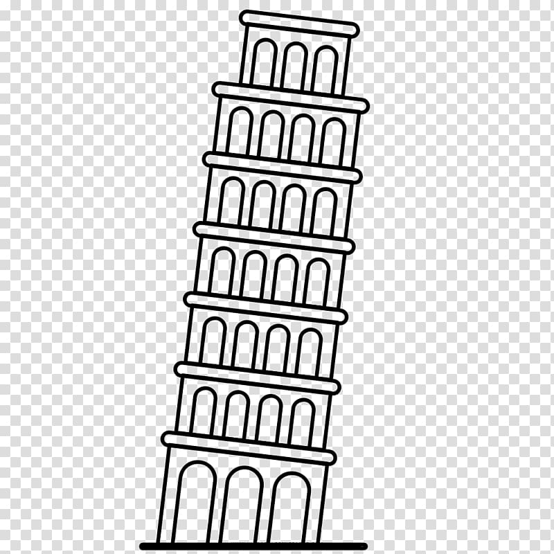 picture of leaning tower of pizza
