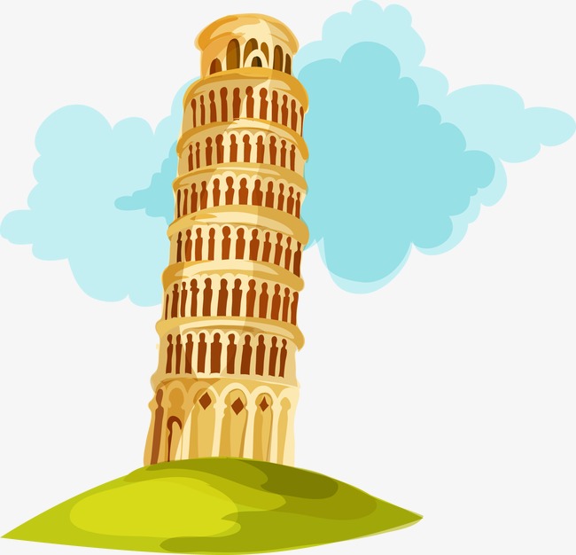 leaning tower of pizza in italy