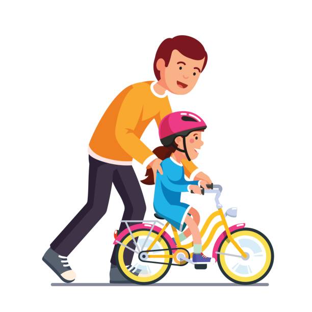 Best Learning To Ride A Bike Illustrations, Royalty.