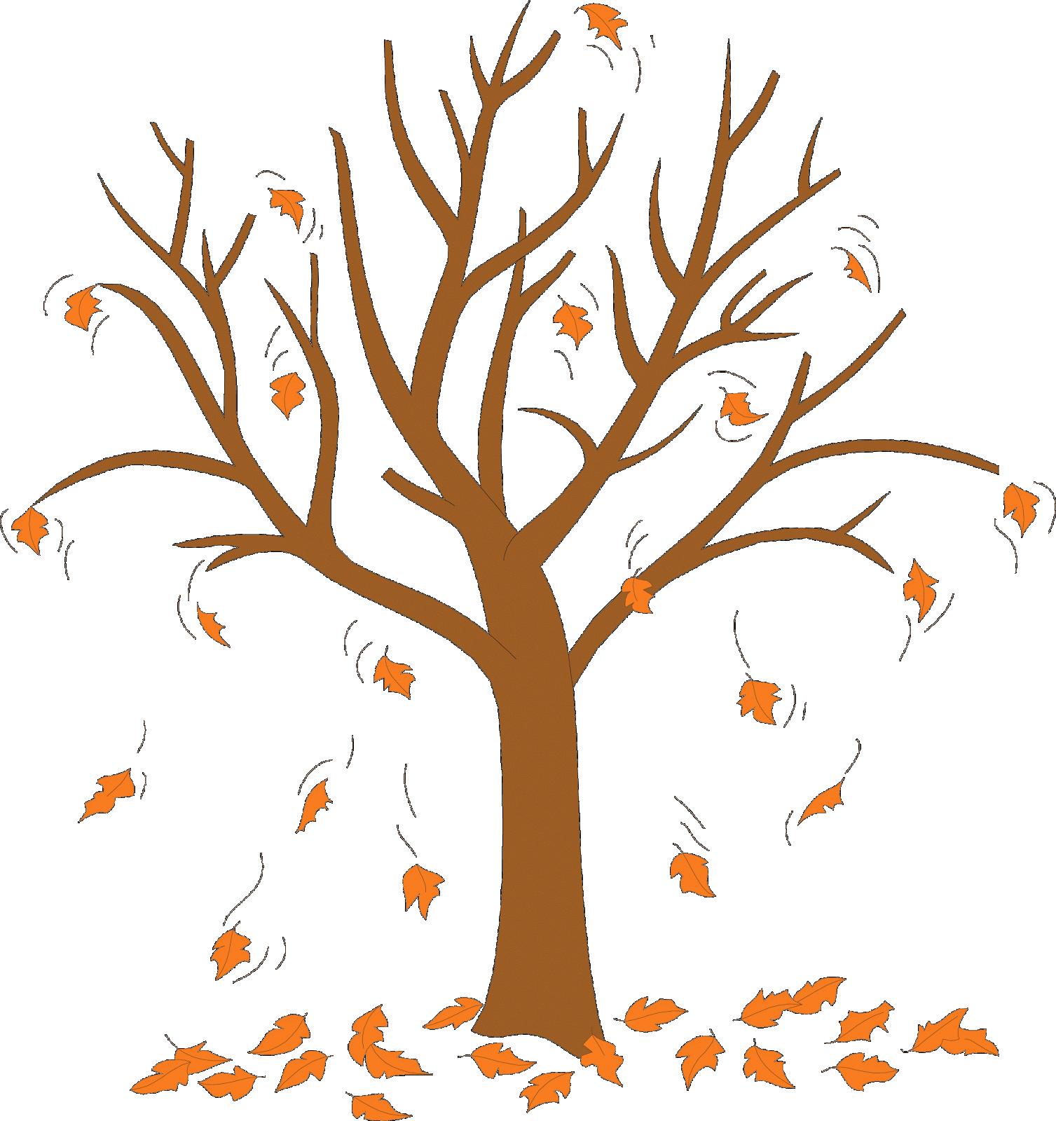 falling leaves clipart