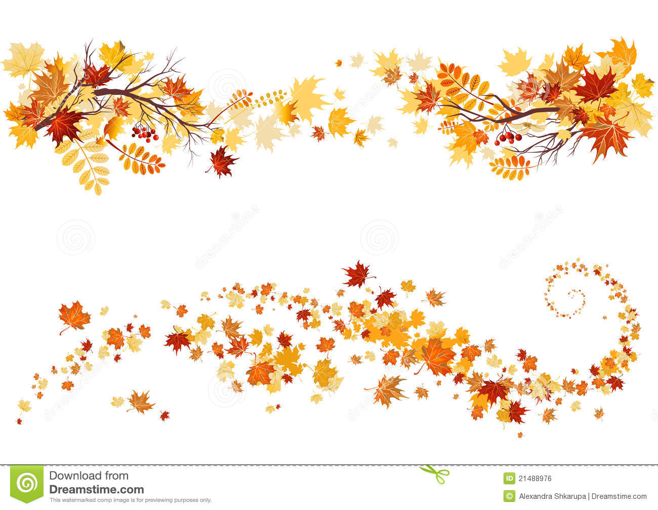 Fall Borders Clipart.