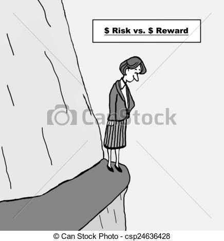 Clip Art of Risk vs Reward.