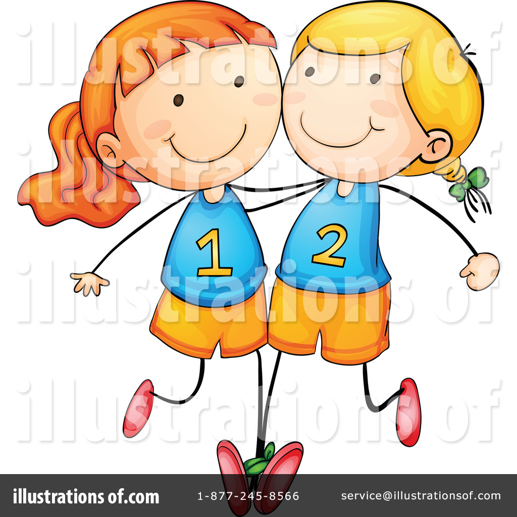 3 Legged Race Clipart.