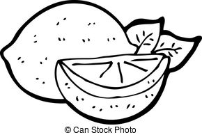 Lemon Clipart Black And White.