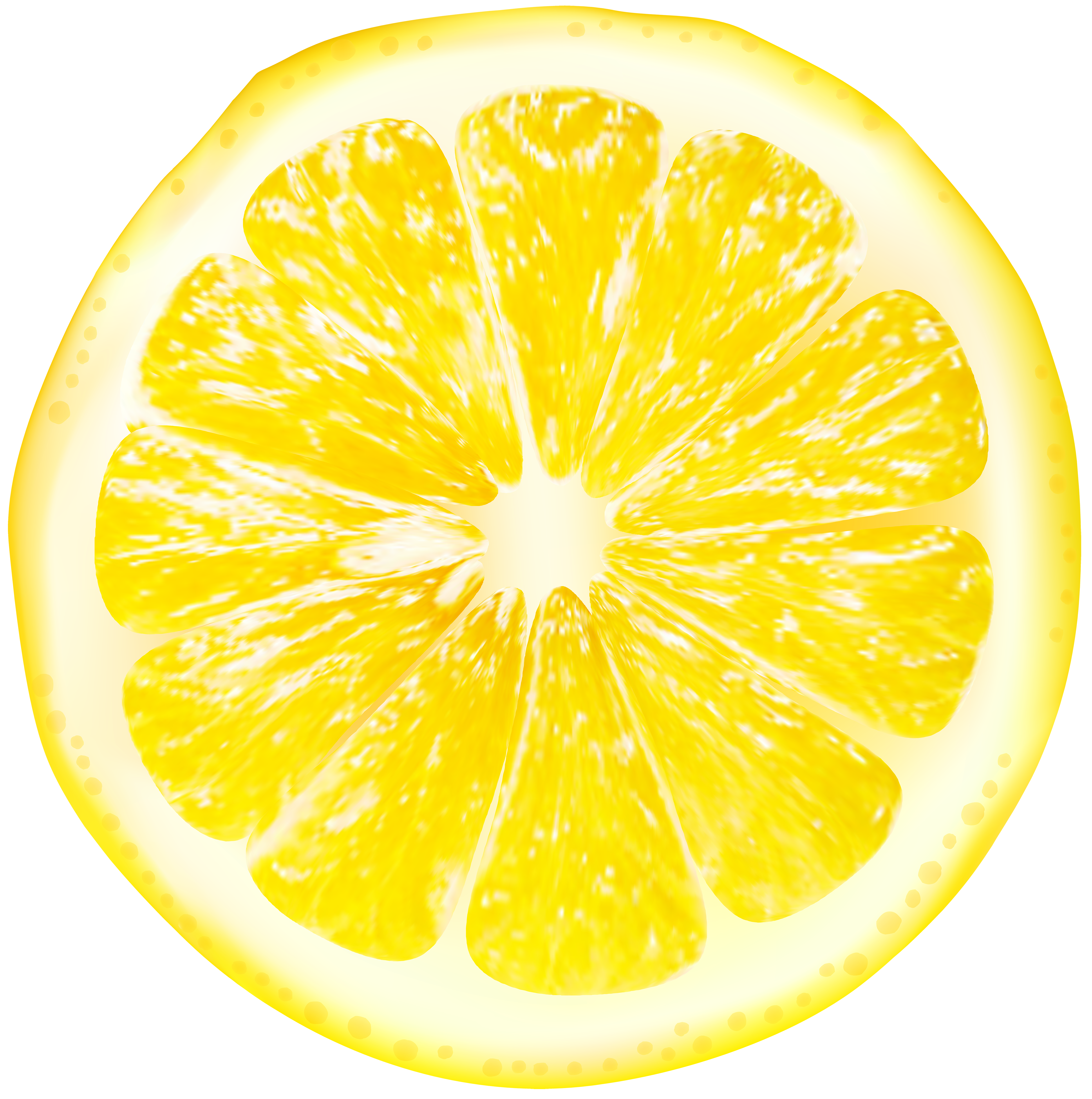 Lemon Slices Transparent PNG Clip Art.