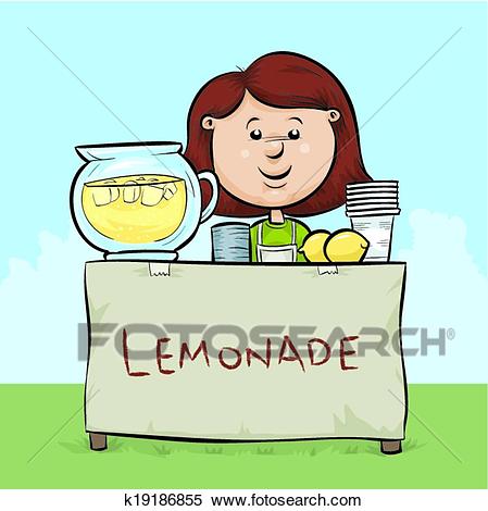Lemonade Stand Clipart.