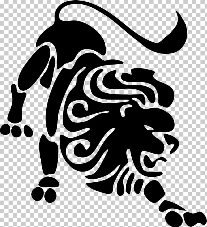 Lion Leo Astrological sign Silhouette , lion PNG clipart.