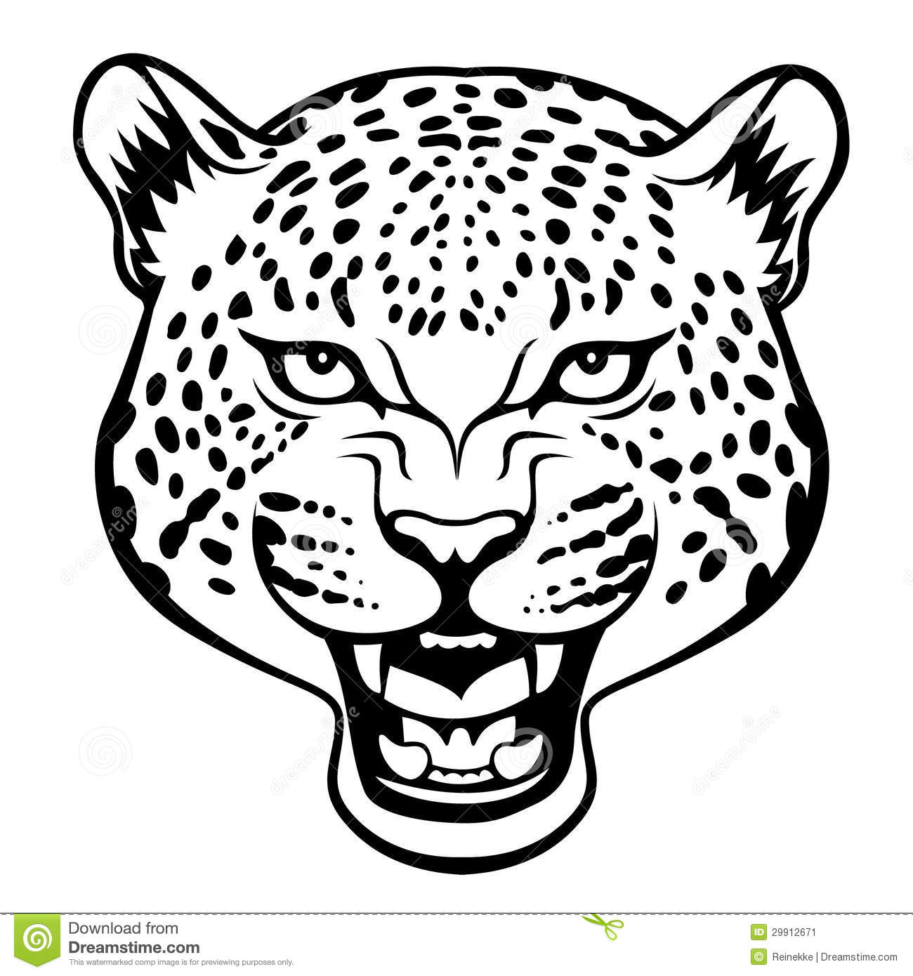 jaguar face clipart - Clipground
