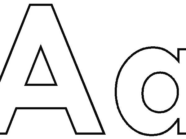 Letter Aa Clipart Black And White.