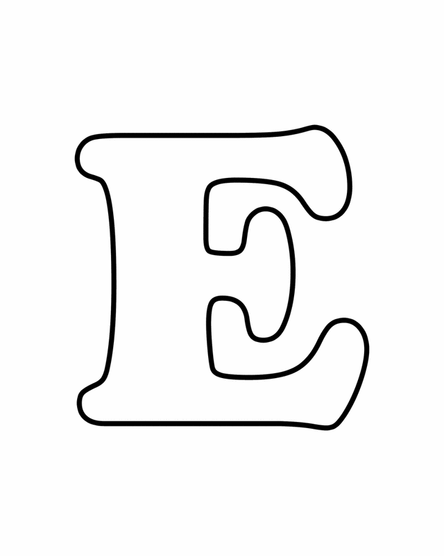 Free Letter E Clipart Black And White, Download Free Clip.