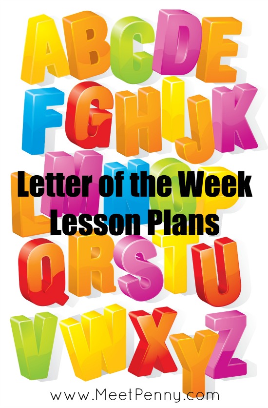 Alphabet Letter of the Week Lesson Plans.