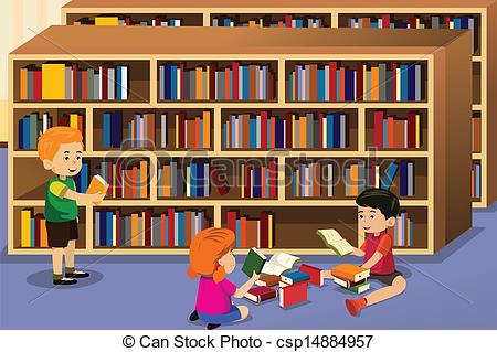 Clip art of library.