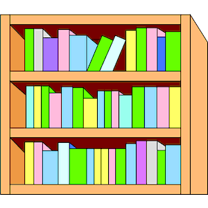 Bookcase Clipart.