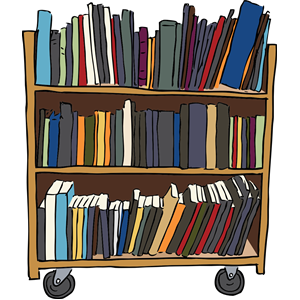 Download Free png Library Book Cart clipart, cl.