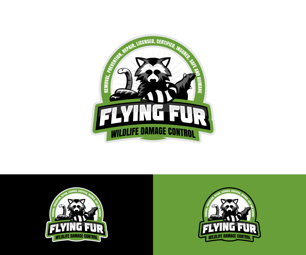 Bold, Serious, It Company Logo Design for Flying Fur.