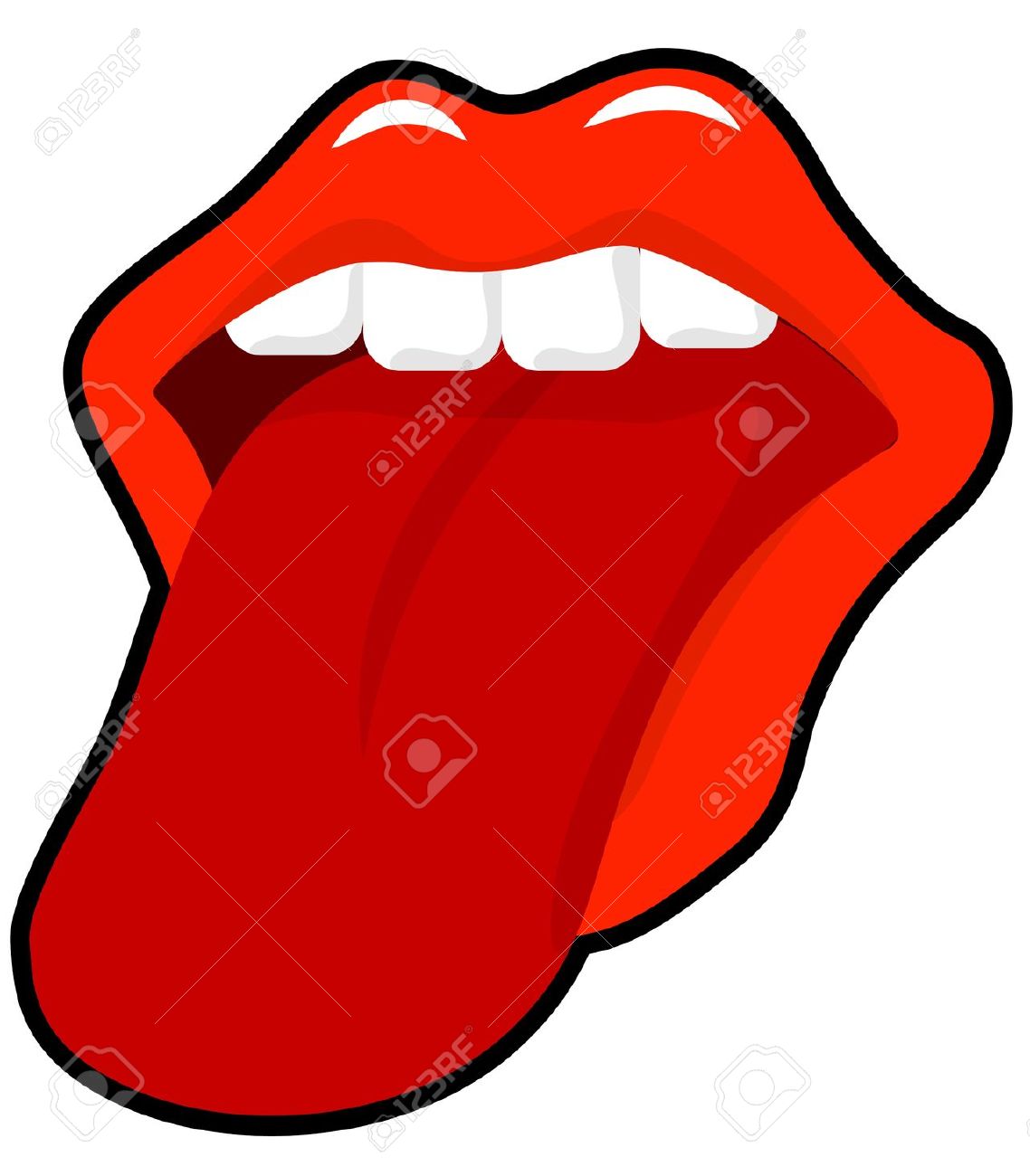 Mouth Lick Lips Clipart.