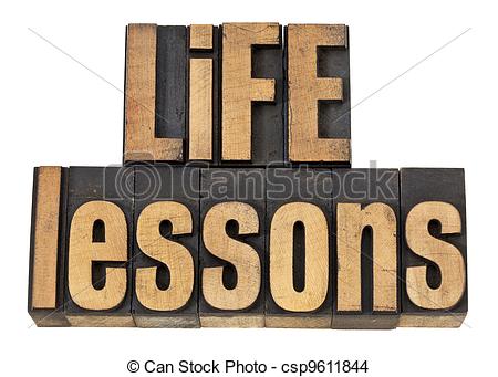 Stock Photo of life lessons.