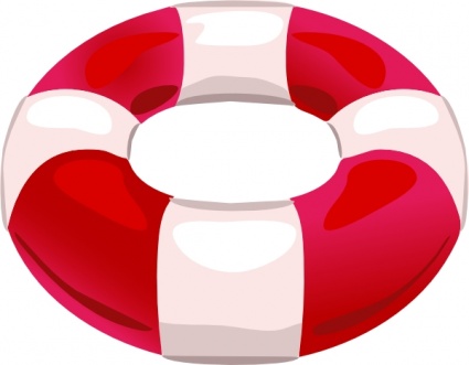 Life raft ring clipart.