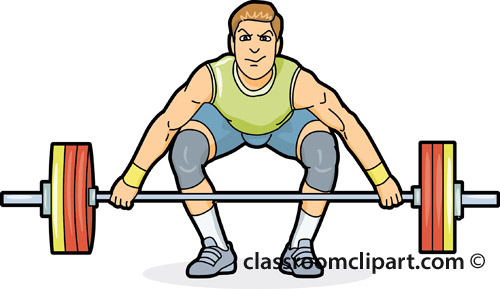 Weight lifting clip art.