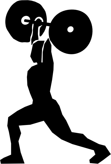 Weight Lifting clip art Free vector in Open office drawing svg.
