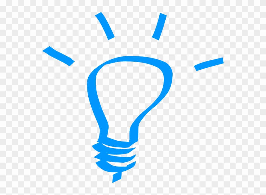 Blue Light Bulbs Idea Clipart (#1605917).