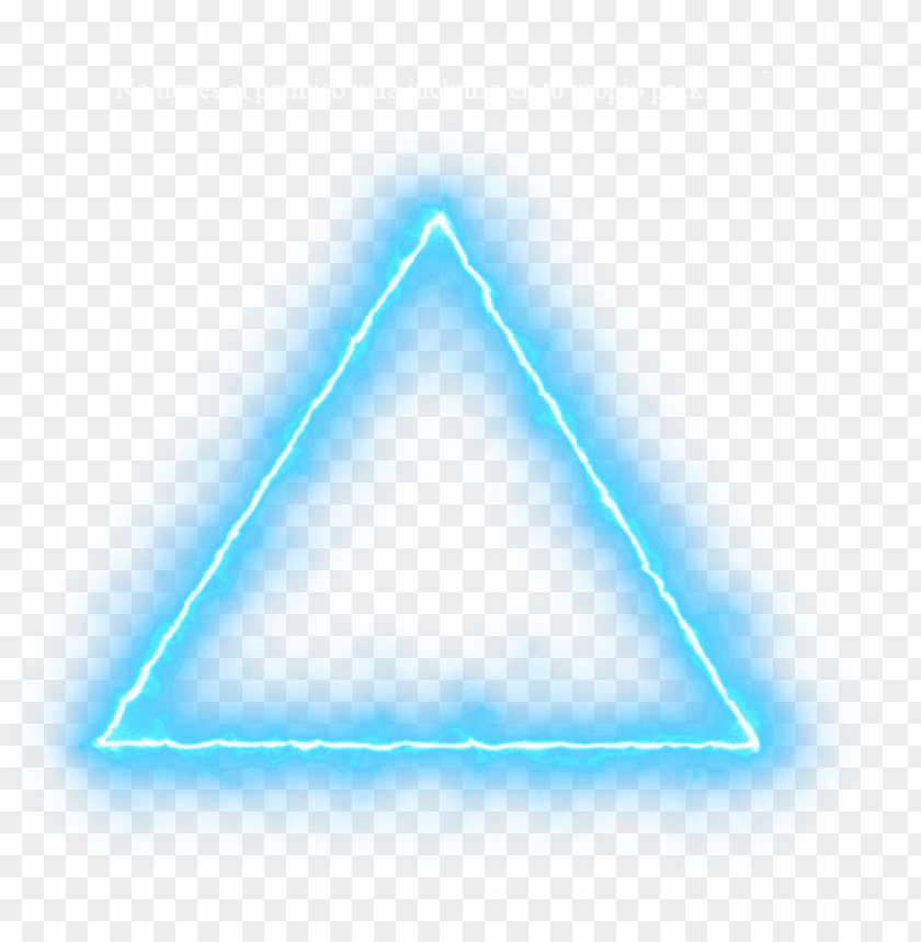blue triangle neon lights png neon effect light png.