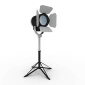 3D Studio Light With Stand Clipart.