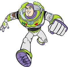 Alfabeto de Buzz Light Year de Toy Story..