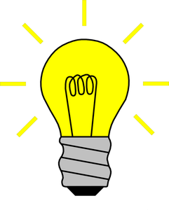 909 light bulb clip art image free.