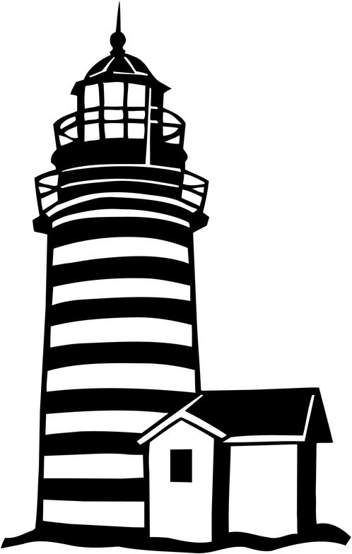 Lighthouse silhouette clip art free lighthouse clipart 2.
