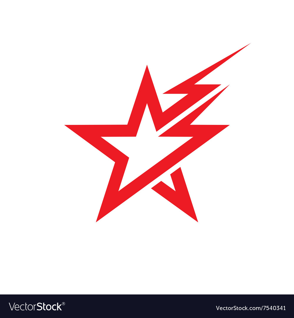 Star and lighting logo.