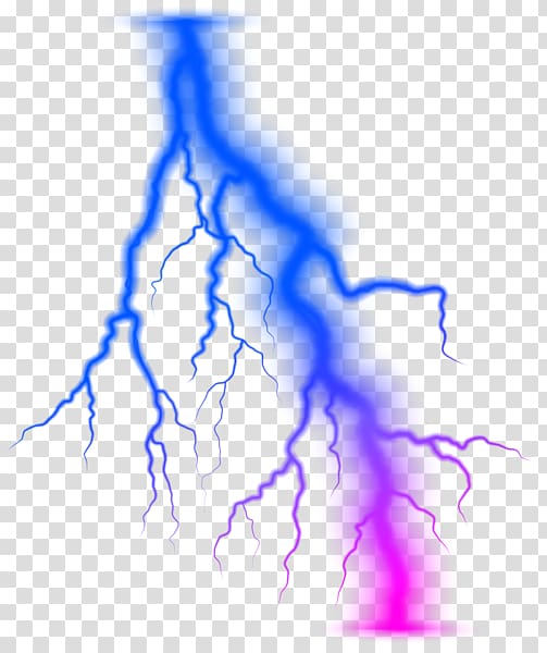 Lightning strike Thunder , lightning transparent background.