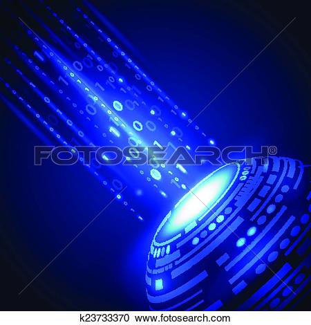 Clipart of Abstract technology innovation background, vector.