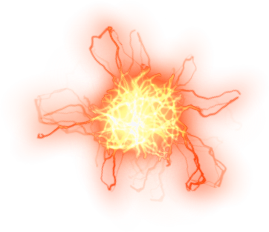 Red Lightning Effect PNG