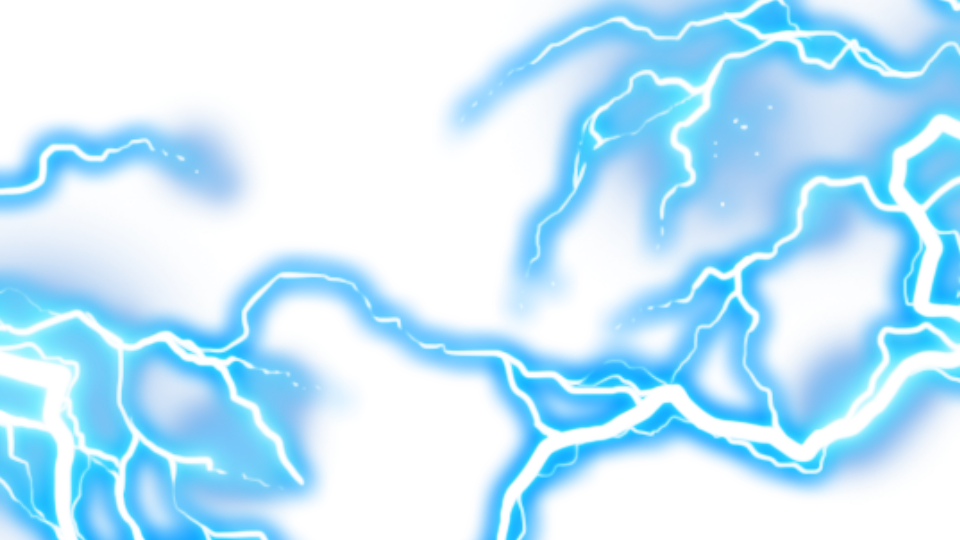 Blue Lightning Bolt PNG