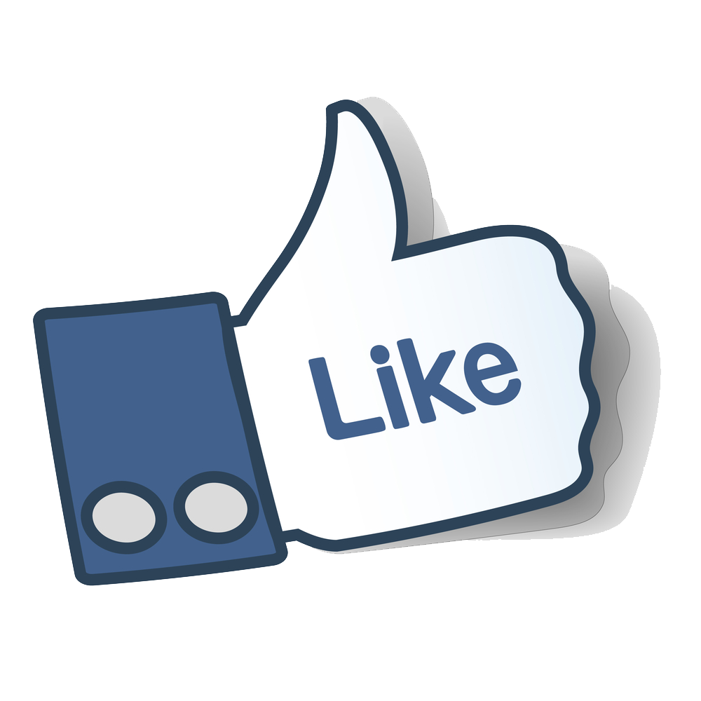 Facebook like button Thumb signal Symbol Clip art.